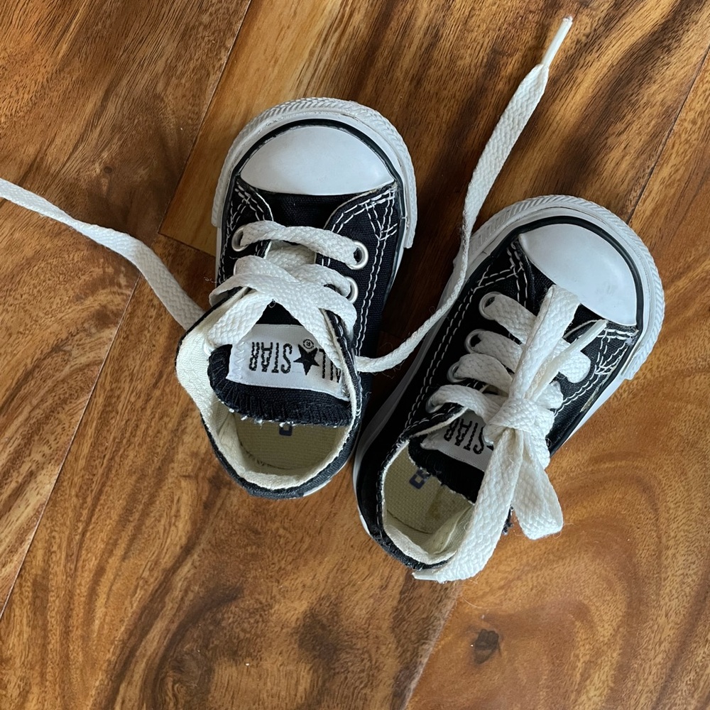 Black Baby Converse Shoes